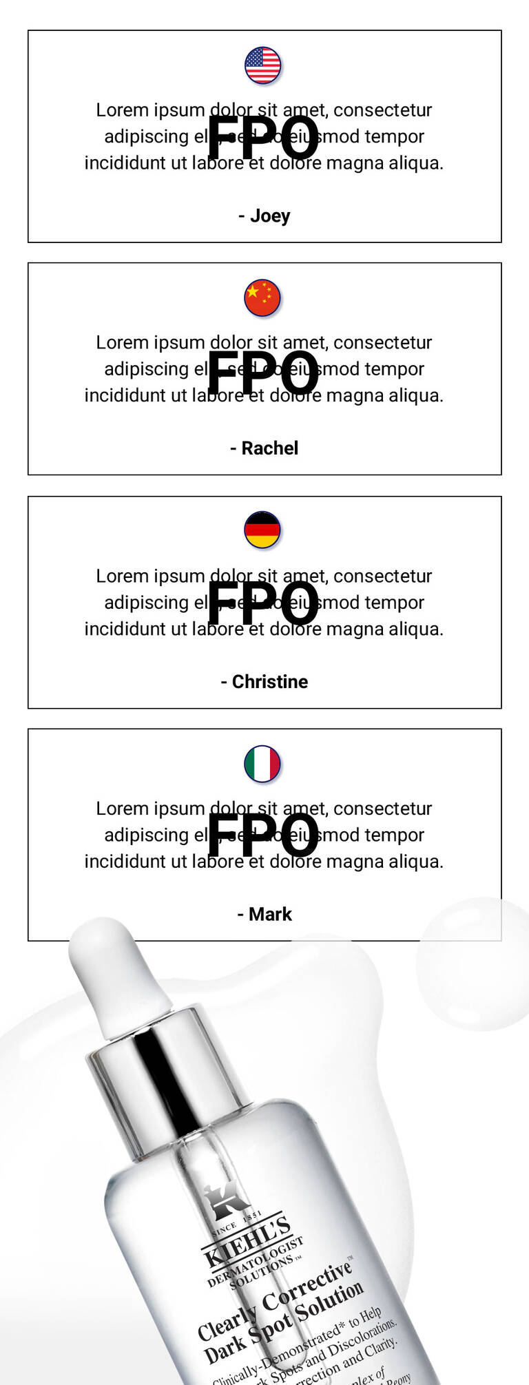 A CLEAR WORLDWIDE KIEHL'S FAVORITE