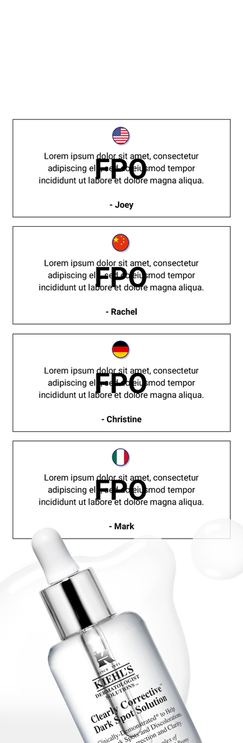 a clear worldwide Kiehl's favorite