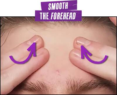 Smooth the Forehead Massage Technique