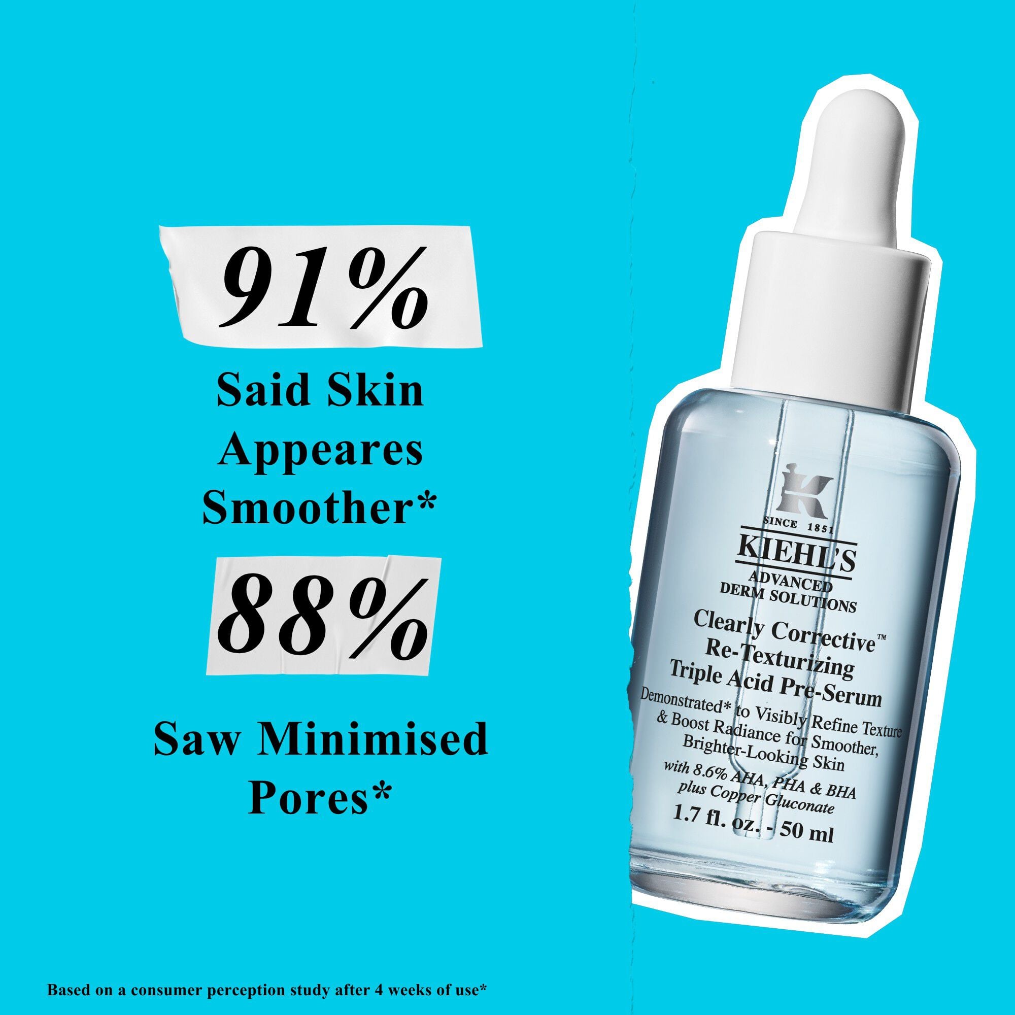 Triple acid peel enriched with a gentle, yet powerful AHA, BHA and PHA skincare formula