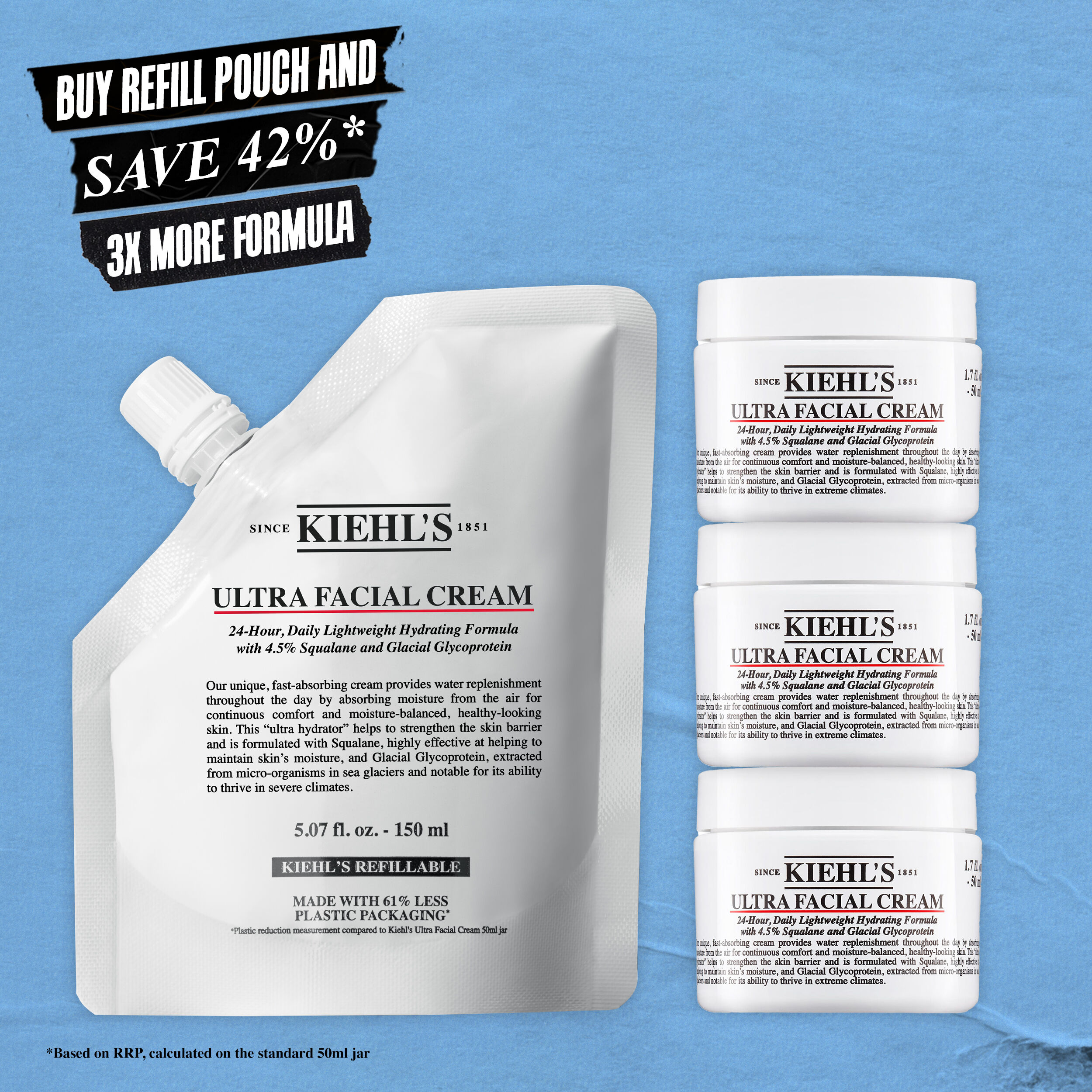 Ultra Facial Cream with Squalane - Refillable