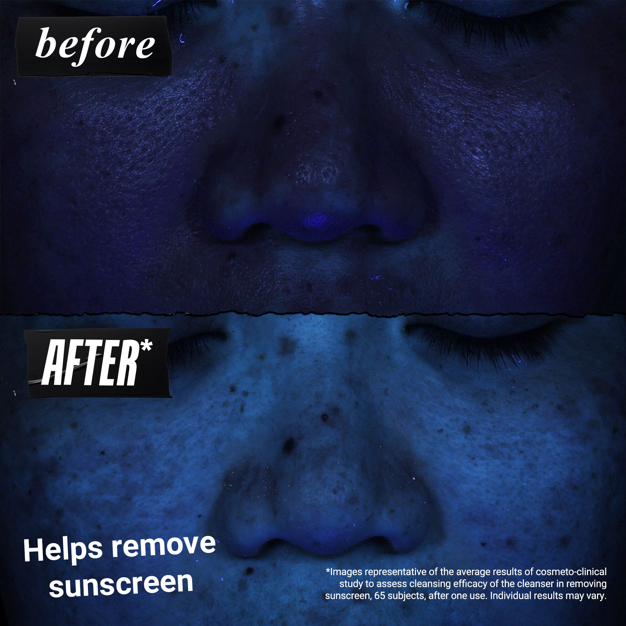 Kiehl's Ultra Facial Barrier- Hydrating Cleanser Before & After