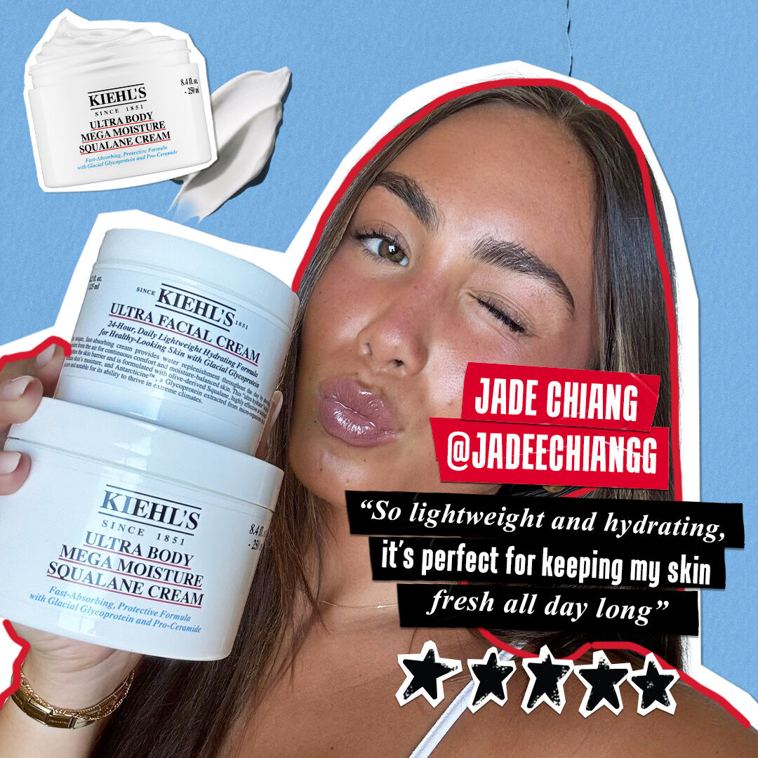 Ultra Body Mega Moisture Squalane Cream Routine - Step 1 Cleanse, Step 2 Scrub, Step 3 Hydrate