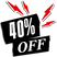 40% Off Sets Badge